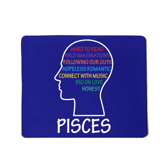 Funny Pisces Facts Birthday Mind Horoscope Gift Mousepad