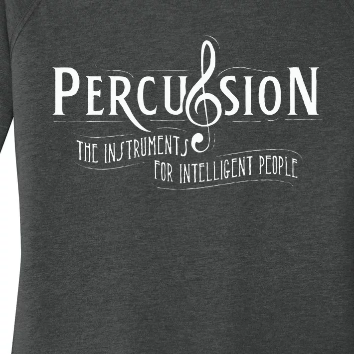 Funny Percussion Funny Drummer Gifts For Drummers Women's Perfect Tri Tunic Long Sleeve Shirt