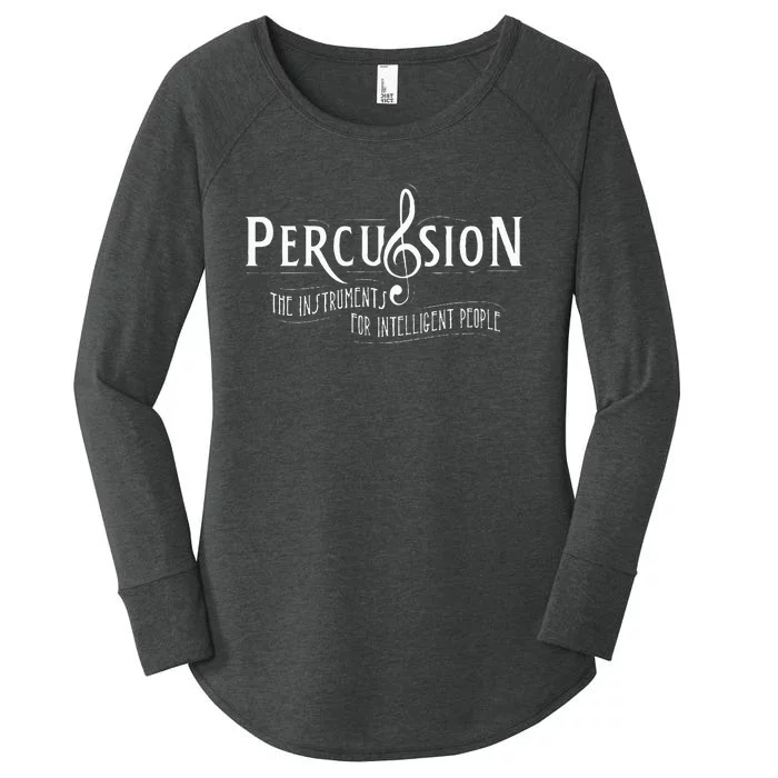 Funny Percussion Funny Drummer Gifts For Drummers Women's Perfect Tri Tunic Long Sleeve Shirt