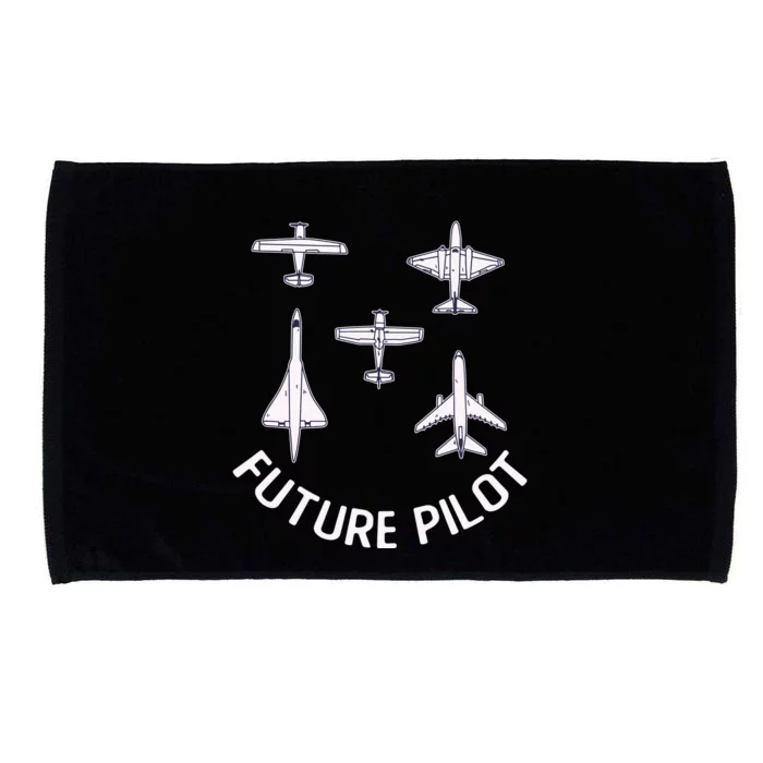 Future Pilot Fighter Jet Aircraft Airplane Plane Microfiber Hand Towel