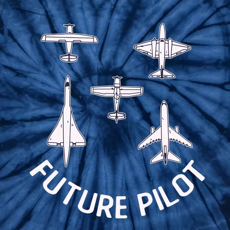 Future Pilot Fighter Jet Aircraft Airplane Plane Tie-Dye T-Shirt