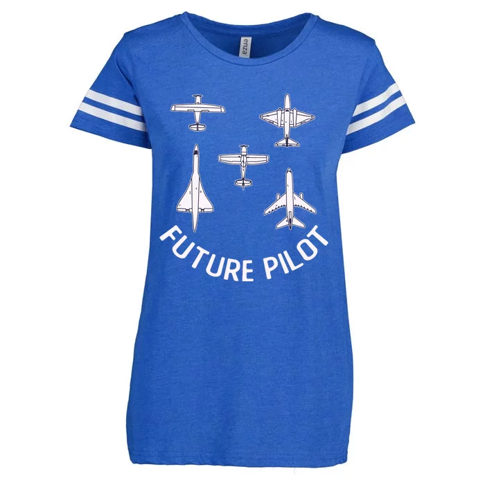 Future Pilot Fighter Jet Aircraft Airplane Plane Enza Ladies Jersey Football T-Shirt