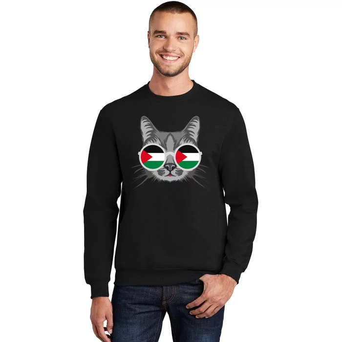 Free Palestine Flag Palestinian Cat Gaza Sweatshirt