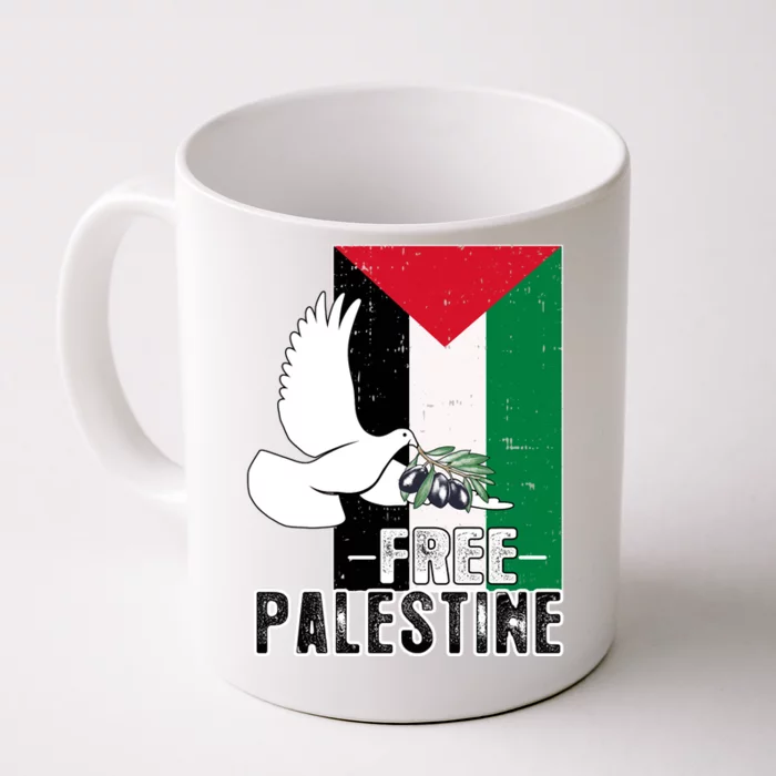 Free Palestine Flag Save Gaza Peace End The Occupation Front & Back Coffee Mug