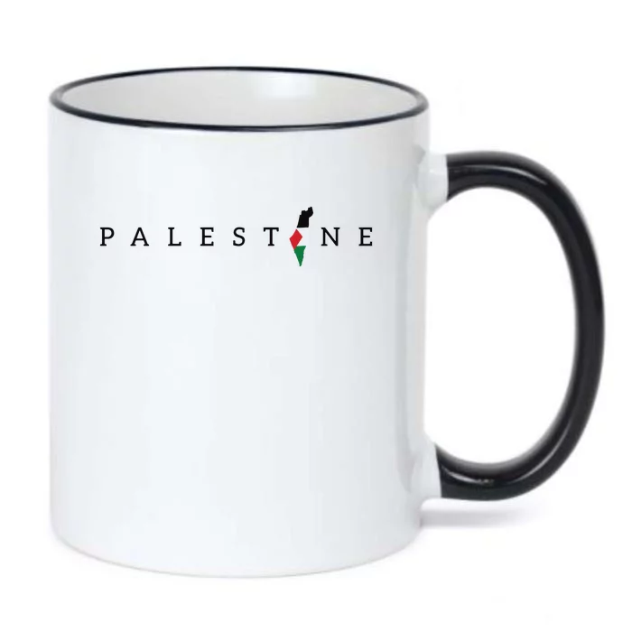 Free Palestine Black Color Changing Mug