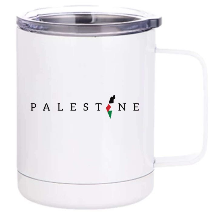 Free Palestine Front & Back 12oz Stainless Steel Tumbler Cup