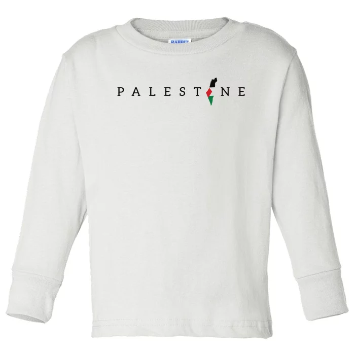 Free Palestine Toddler Long Sleeve Shirt