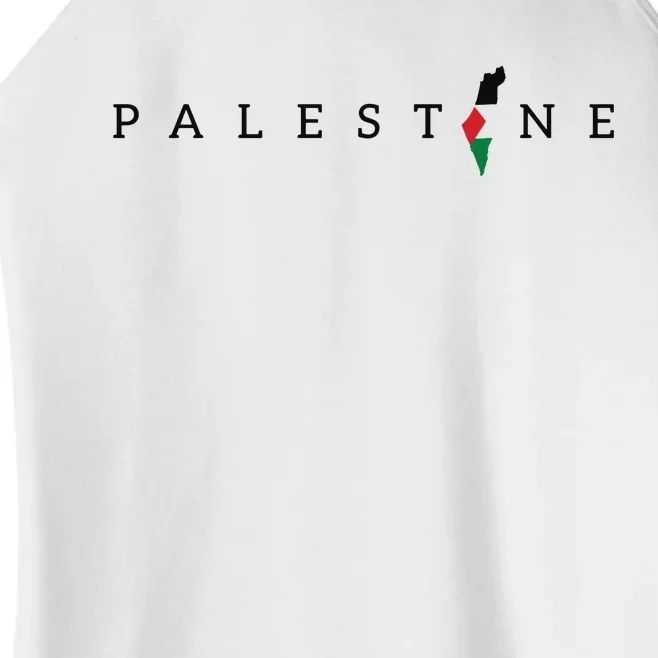 Free Palestine Women’s Perfect Tri Rocker Tank