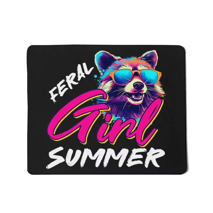 Funny Possum Feral Girl Party Vacation Summer Tank Top Mousepad