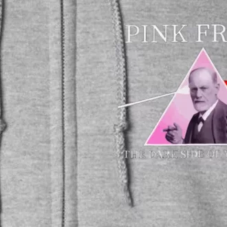 Funny Psychology Freud Pink Dark Side Of The Mom Freudia 1 Full Zip Hoodie