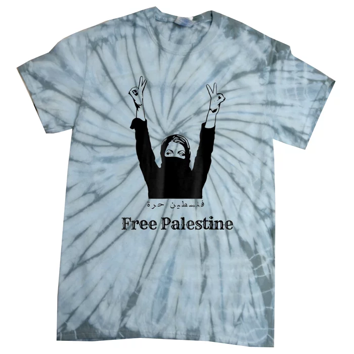 Free Palestine Gaza Palestinian Tie-Dye T-Shirt