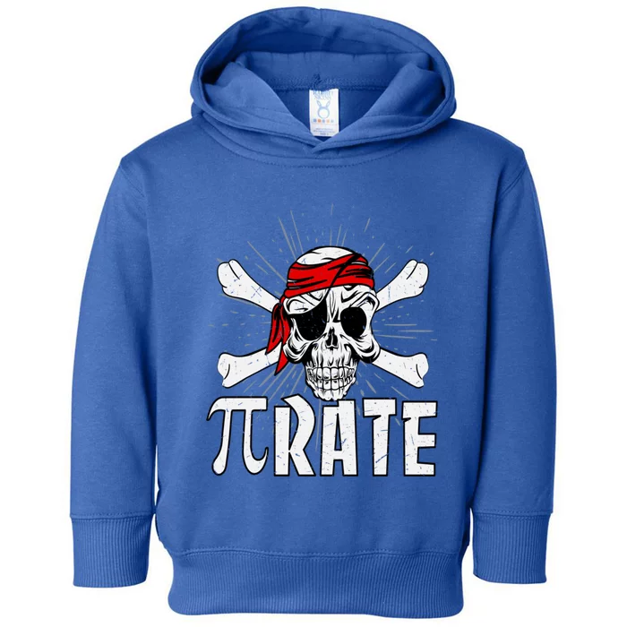 Funny Pigiftrate Gift Happy Pi Day Math Geek Pirate Lover Gift Toddler Hoodie