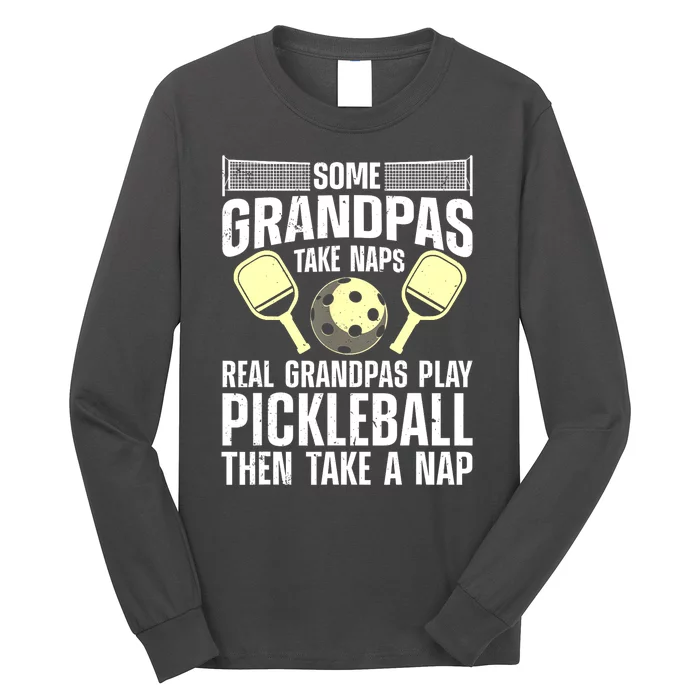 Funny Pickleball Grandpa Pickleball Player Gift Long Sleeve Shirt