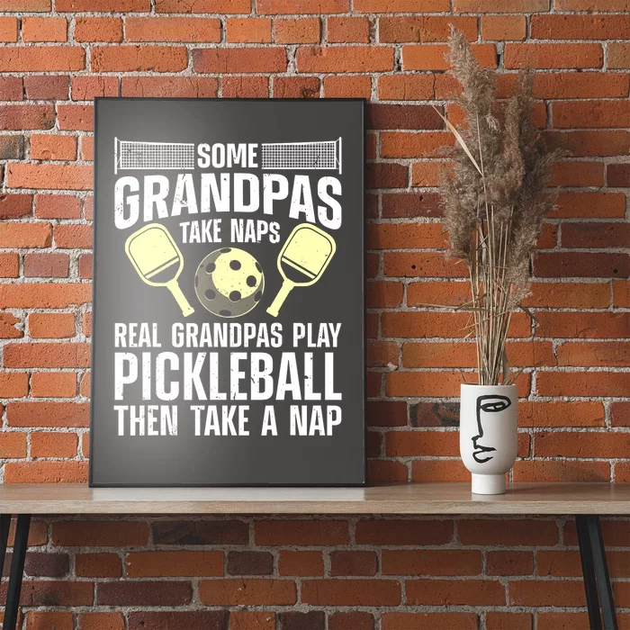 Funny Pickleball Grandpa Pickleball Player Gift Poster