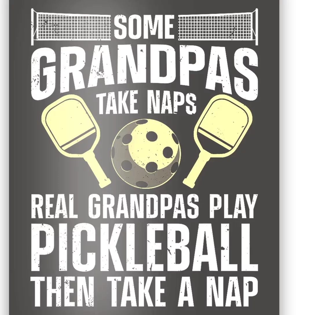 Funny Pickleball Grandpa Pickleball Player Gift Poster