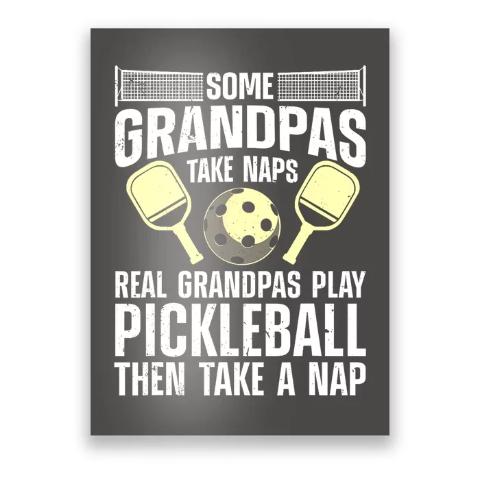 Funny Pickleball Grandpa Pickleball Player Gift Poster