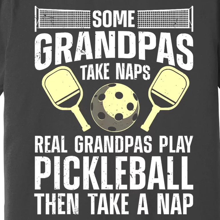 Funny Pickleball Grandpa Pickleball Player Gift Premium T-Shirt