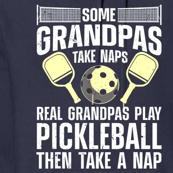 Funny Pickleball Grandpa Pickleball Player Gift Premium Hoodie