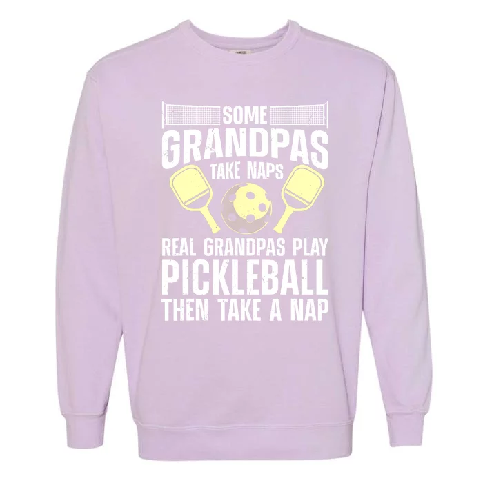 Funny Pickleball Grandpa Pickleball Player Gift Garment-Dyed Sweatshirt