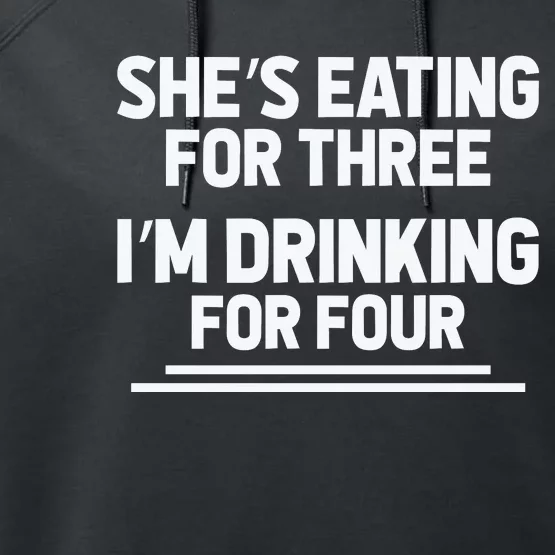 Funny Pregnancy Gift Twin Drinking Performance Fleece Hoodie