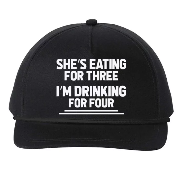 Funny Pregnancy Gift Twin Drinking Snapback Five-Panel Rope Hat