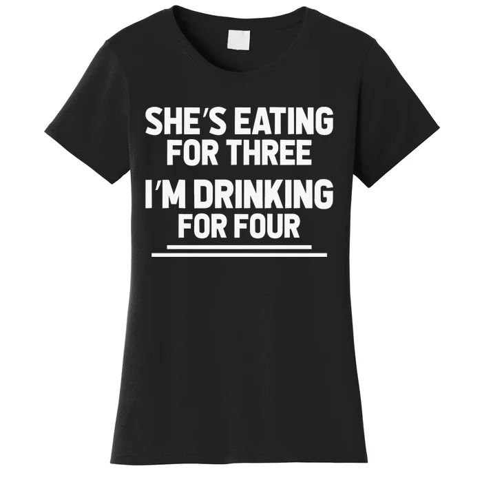 Funny Pregnancy Gift Twin Drinking Women's T-Shirt