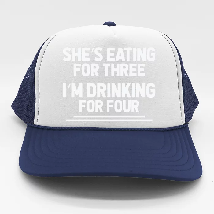 Funny Pregnancy Gift Twin Drinking Trucker Hat