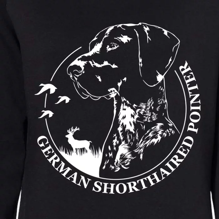 Funny Proud Ger Shorthaired Pointer Hunting Dog Portrait Cool Gift Womens California Wash Sweatshirt