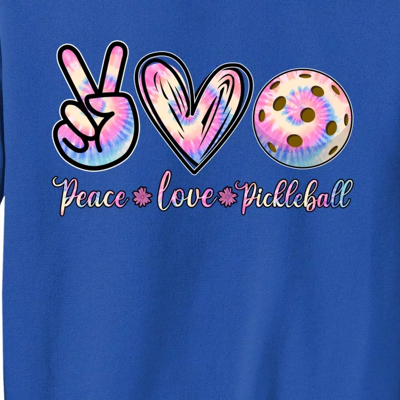 Funny Pickleball Gift Retired Ladies Peace Love Pickleball Great Gift Sweatshirt