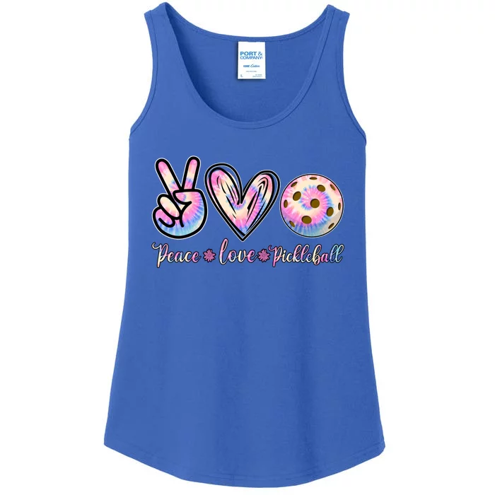 Funny Pickleball Gift Retired Ladies Peace Love Pickleball Great Gift Ladies Essential Tank