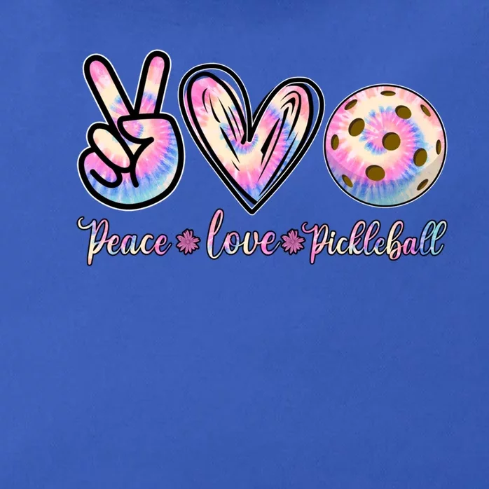 Funny Pickleball Gift Retired Ladies Peace Love Pickleball Great Gift Zip Tote Bag