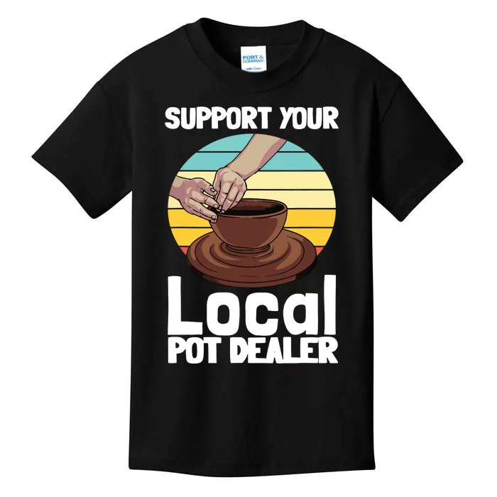 Funny Pottery Gift For Pot Dealer Pottery Artists Kids T-Shirt