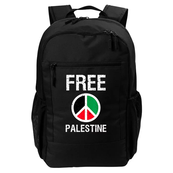 Free Palestine Gaza Palestinian Flag Peace Daily Commute Backpack