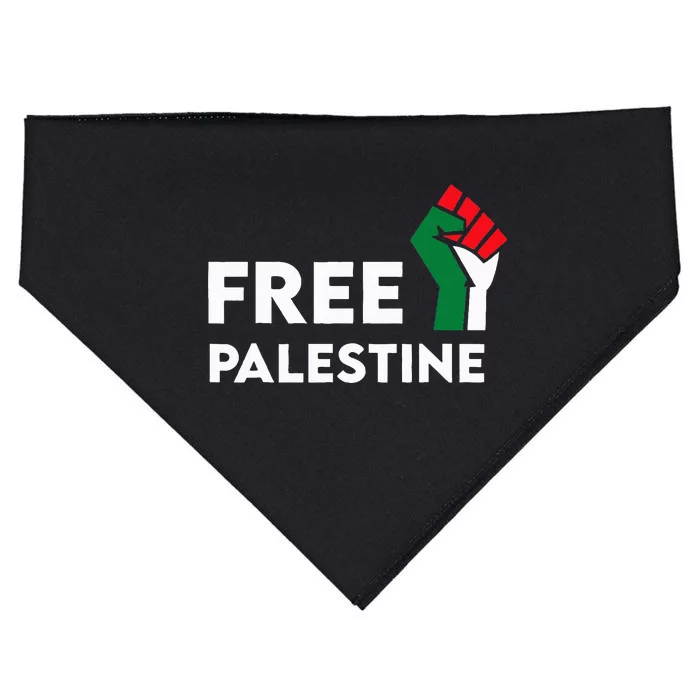 Free Palestine Gaza Flag Freedom for Palestinians USA-Made Doggie Bandana