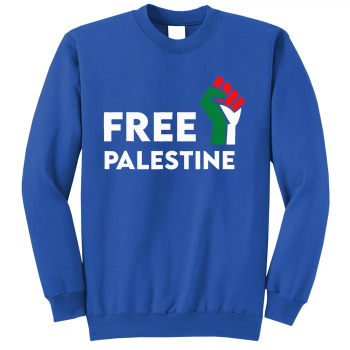 Free Palestine Gaza Flag Freedom for Palestinians Tall Sweatshirt