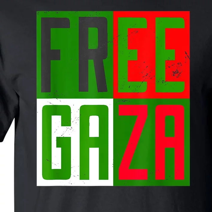 Free Palestine Gaza Palestinian Flag Peace Tall T-Shirt