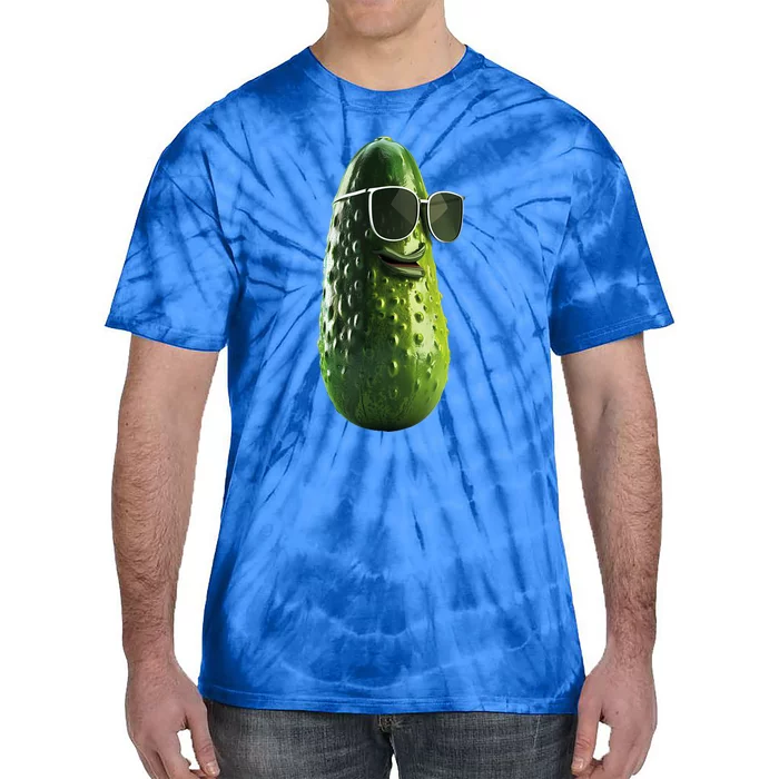 Funny Pickle Glasses Gift Tie-Dye T-Shirt