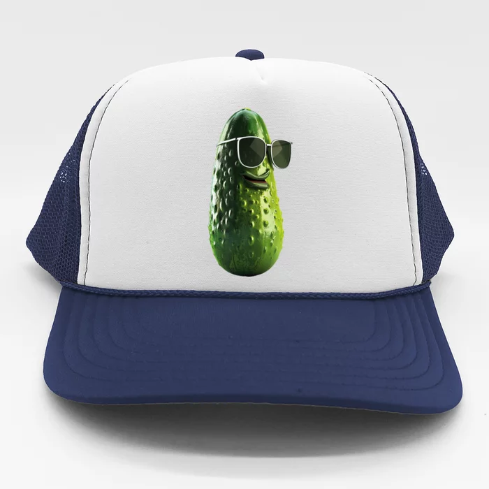 Funny Pickle Glasses Gift Trucker Hat