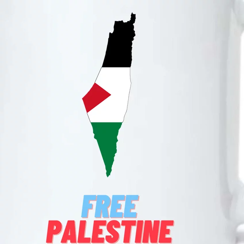 Free Palestine Great Gift Black Color Changing Mug