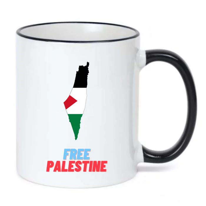 Free Palestine Great Gift Black Color Changing Mug