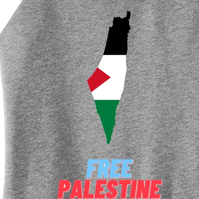 Free Palestine Great Gift Women’s Perfect Tri Rocker Tank