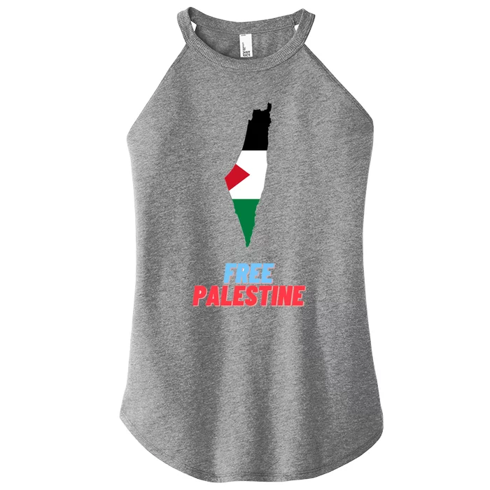 Free Palestine Great Gift Women’s Perfect Tri Rocker Tank