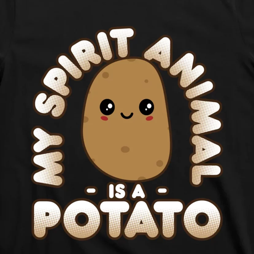 Funny Potato Gift Cute Kawaii My Spirit Animal Is A Potato Meaningful Gift T-Shirt