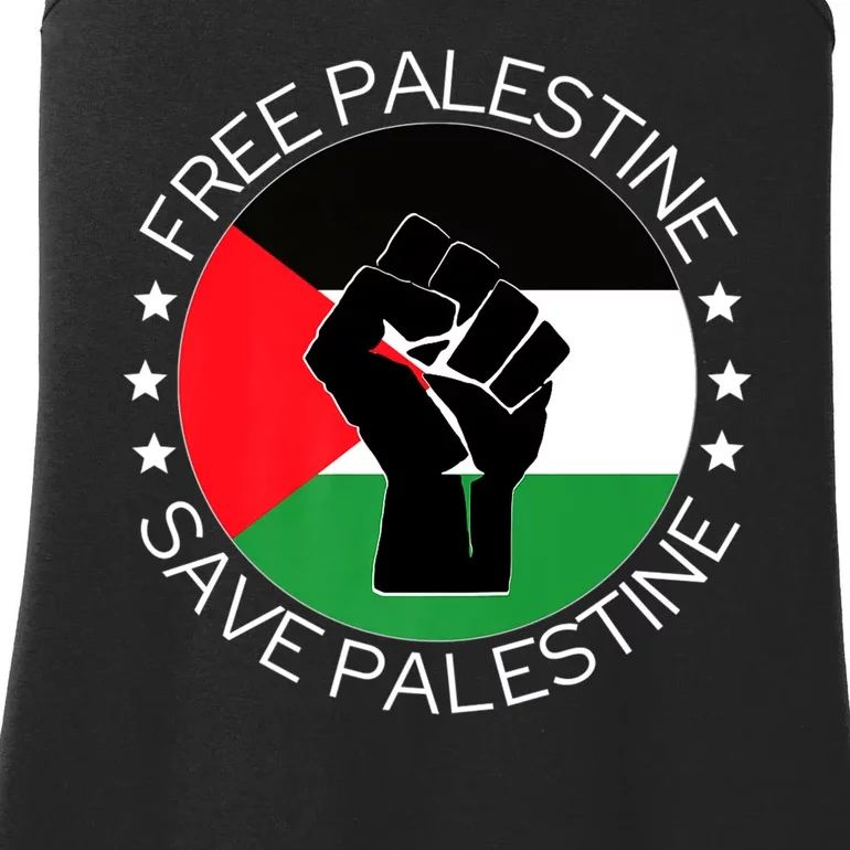 Free Palestine Gaza Palestinian Ladies Essential Tank