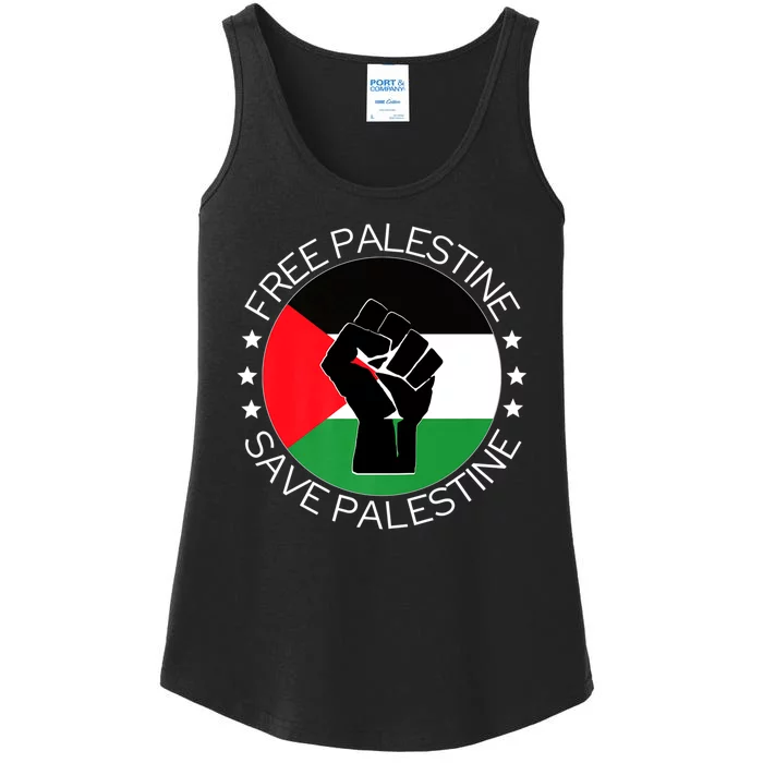 Free Palestine Gaza Palestinian Ladies Essential Tank