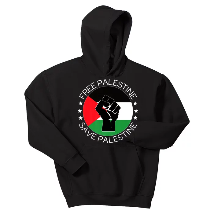 Free Palestine Gaza Palestinian Kids Hoodie