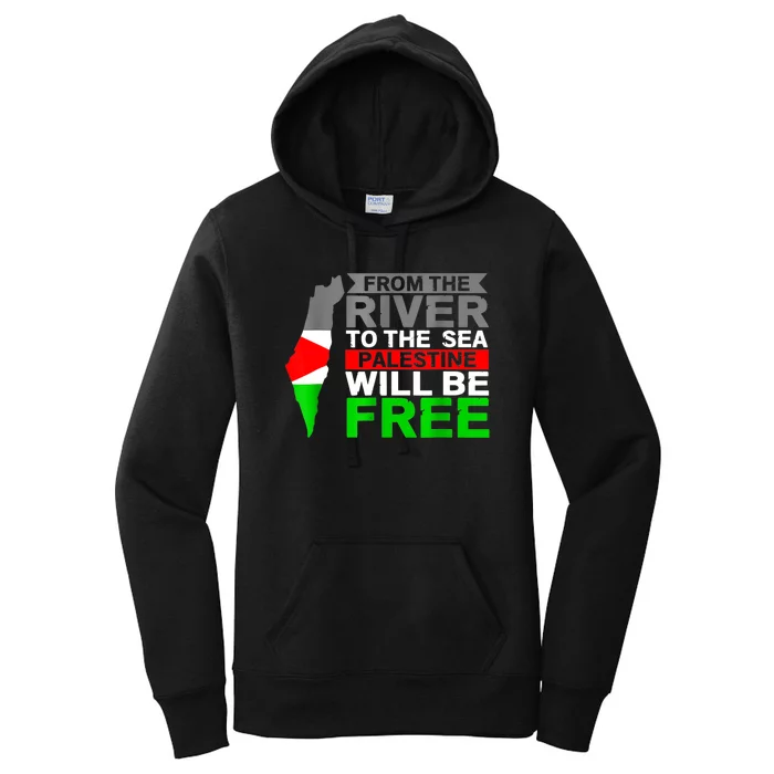 Free Palestine Gaza Palestinian Flag Peace Women's Pullover Hoodie