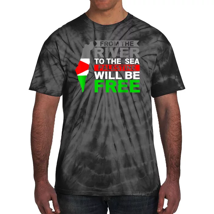 Free Palestine Gaza Palestinian Flag Peace Tie-Dye T-Shirt