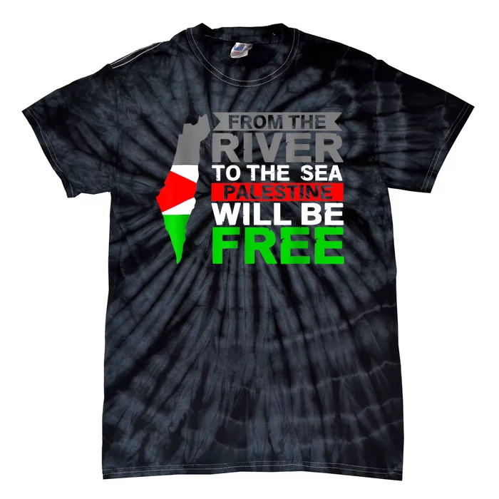 Free Palestine Gaza Palestinian Flag Peace Tie-Dye T-Shirt