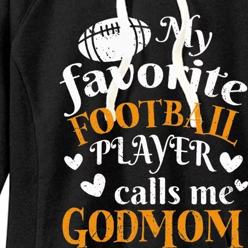 Football Player Godmom Cheer Godmother Women's Fleece Hoodie